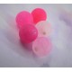 Ronde 8 - Agate de Feu givrée Fuchsia (10 pces)